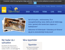 Tablet Screenshot of klitterbadet.se